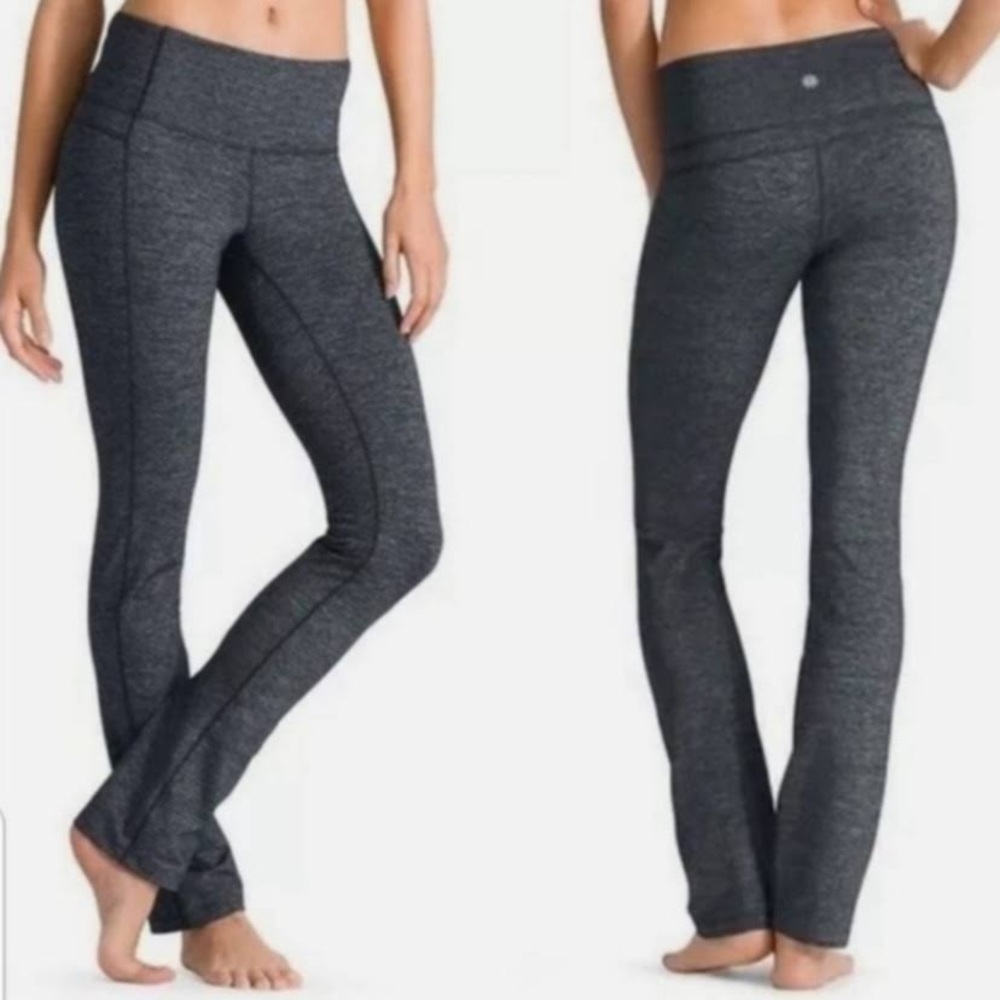 Athleta PowerVita Spacedye Gray Flare Leggings Small